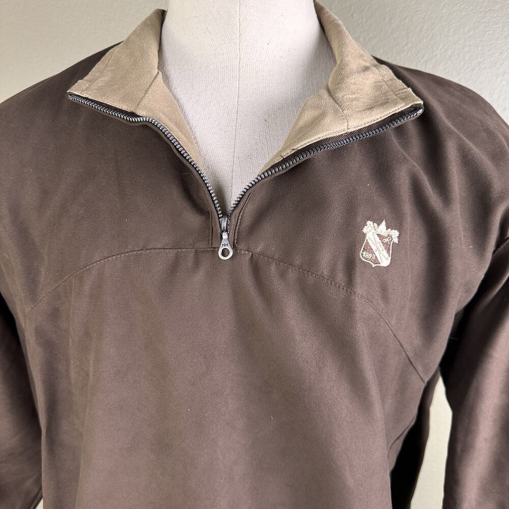 Zero Restriction 1/4 Zip Pullover Jacket Men L Br… - image 1